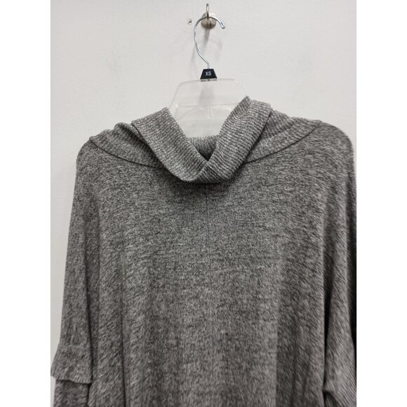 Anthropologie Postmark Womens BOHO Tunic Top Small Gray Long Sleeve Cowl Neck - Picture 8 of 8